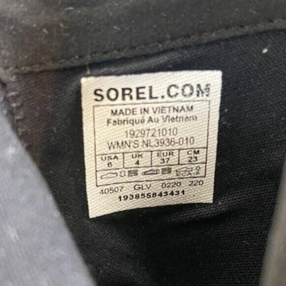 Sorel Harlow Women’s Ankle Boots 6 Black Patent Leather Side Zip Winter Shoes - Picture 9 of 9